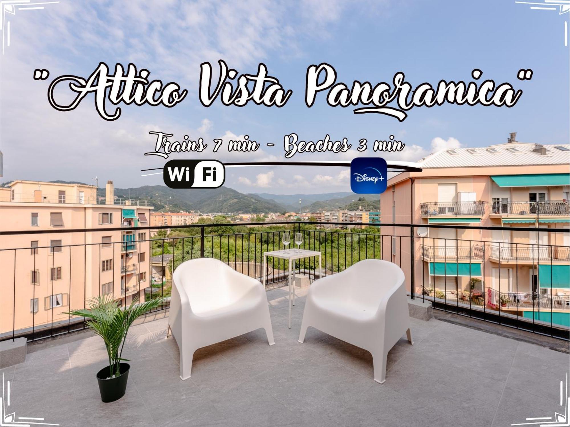 Penthouse Panoramic View - Sea 3Min - Ac - Wifi Appartement Albisola Superiore Buitenkant foto